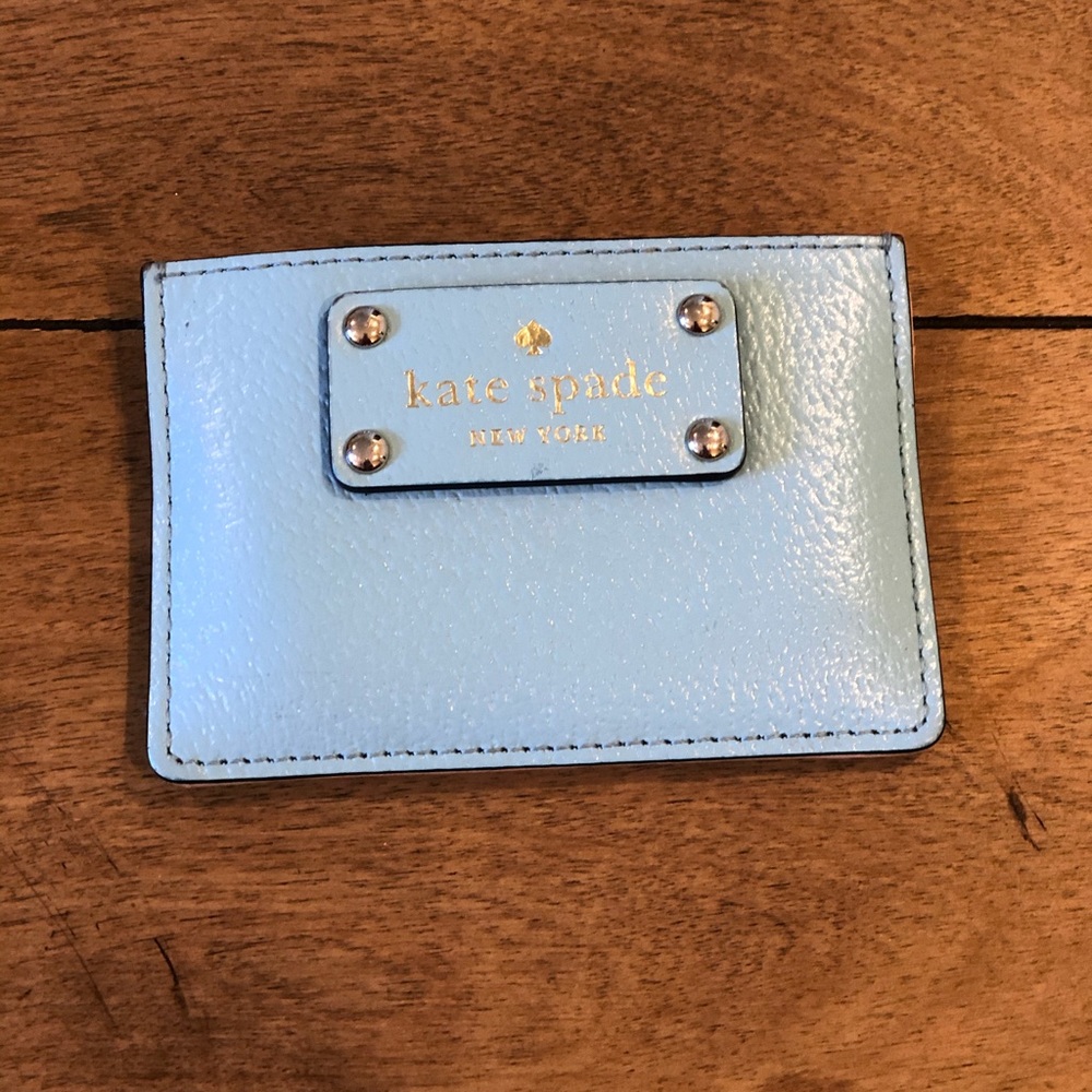 Kate Spade ♠️ Baby Blue Card Holder Wallet